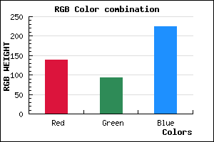 rgb background color #8B5DE1 mixer