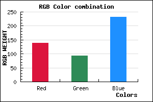 rgb background color #8B5DE7 mixer
