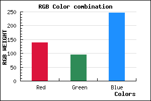 rgb background color #8B5EF6 mixer
