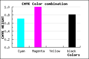 #0E0030 color CMYK mixer