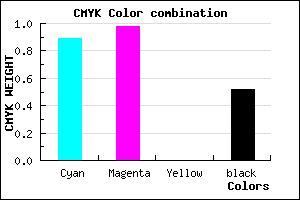 #0E037B color CMYK mixer