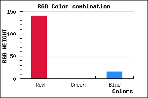 rgb background color #8C000F mixer