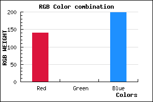 rgb background color #8C00C6 mixer