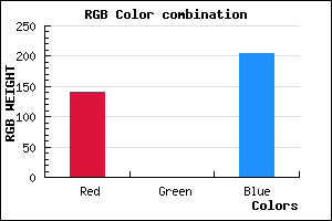 rgb background color #8C00CC mixer