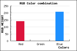 rgb background color #8C00D0 mixer