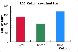 rgb background color #8C65A9 mixer