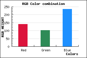 rgb background color #8C66EB mixer