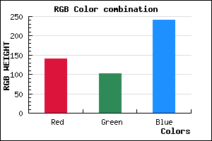 rgb background color #8C66F0 mixer