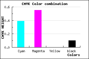 #8C67E6 color CMYK mixer