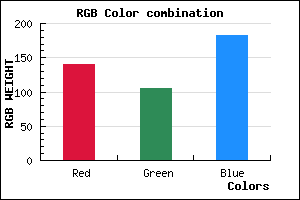 rgb background color #8C69B7 mixer