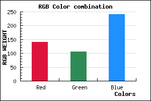 rgb background color #8C6AF0 mixer