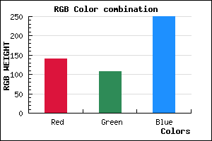 rgb background color #8C6BFA mixer