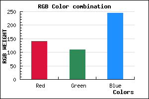 rgb background color #8C6DF5 mixer