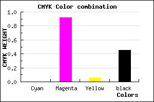 #8C0B84 color CMYK mixer