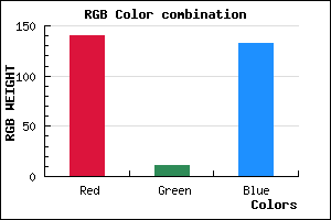 rgb background color #8C0B84 mixer