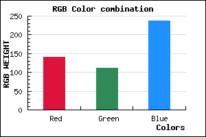rgb background color #8C6FED mixer