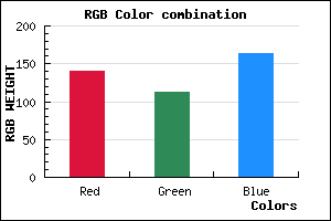 rgb background color #8C70A4 mixer