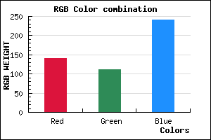 rgb background color #8C70F0 mixer
