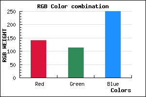 rgb background color #8C71FA mixer