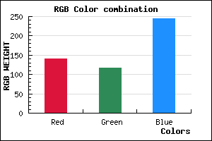 rgb background color #8C74F5 mixer