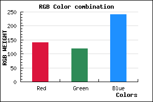rgb background color #8C76F0 mixer