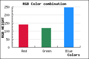 rgb background color #8C76F6 mixer