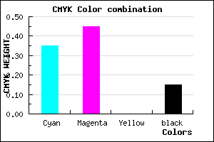 #8C77D9 color CMYK mixer