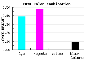 #8C79E7 color CMYK mixer