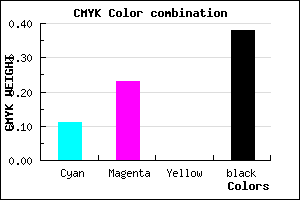 #8C7A9E color CMYK mixer