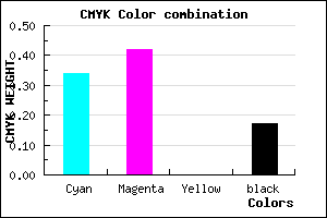 #8C7BD3 color CMYK mixer