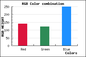 rgb background color #8C7BFA mixer