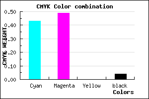 #8C7CF5 color CMYK mixer