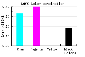 #8C7DD1 color CMYK mixer