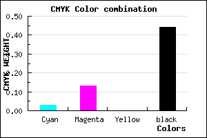 #8C7E90 color CMYK mixer