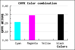 #8C7EB2 color CMYK mixer