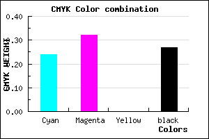 #8C7EB9 color CMYK mixer