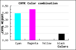 #8C7EE7 color CMYK mixer
