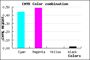 #8C7EF9 color CMYK mixer