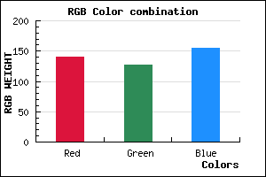 rgb background color #8C7F9B mixer