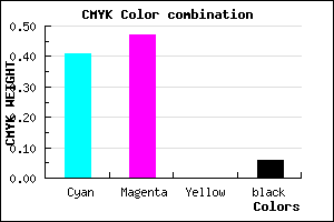 #8C7FEF color CMYK mixer
