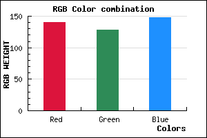 rgb background color #8C8094 mixer
