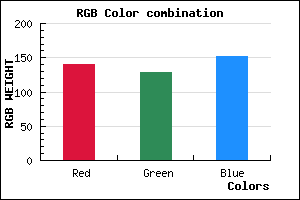 rgb background color #8C8098 mixer