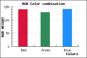 rgb background color #8C818D mixer