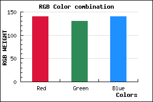 rgb background color #8C828C mixer