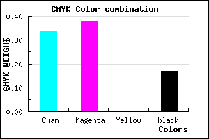 #8C83D3 color CMYK mixer