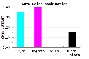 #8C83D9 color CMYK mixer