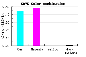 #8C84FC color CMYK mixer