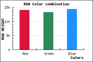 rgb background color #8C858F mixer