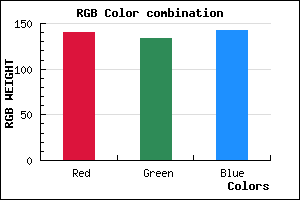 rgb background color #8C868E mixer