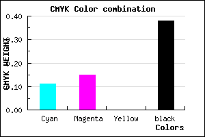 #8C869E color CMYK mixer
